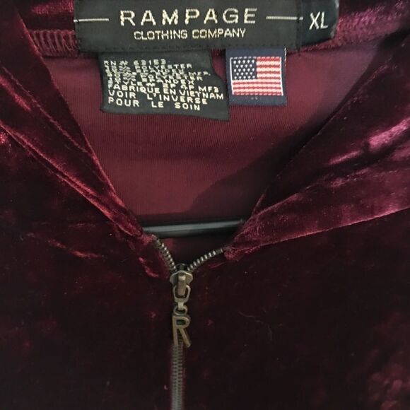 Rampage slit bell sleeve short full zip hoodie - Picture 3 of 3